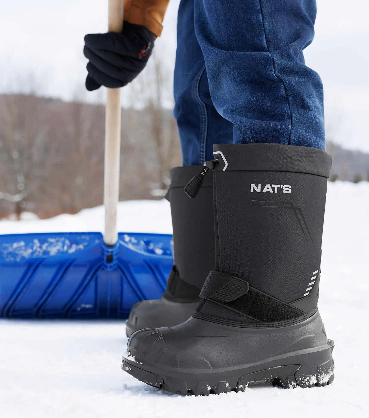 NT1407 | Bottes d’hiver 12" chaudes et légères avec chausson amovible - Image 5