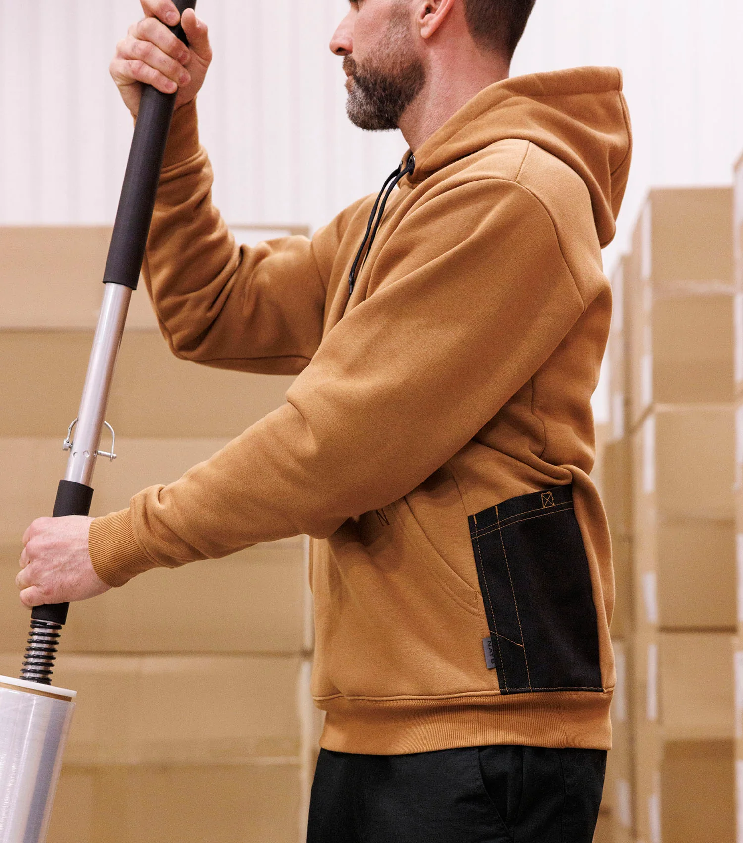 NT2001 | Chandail coton ouaté de travail à capuchon - Image 3