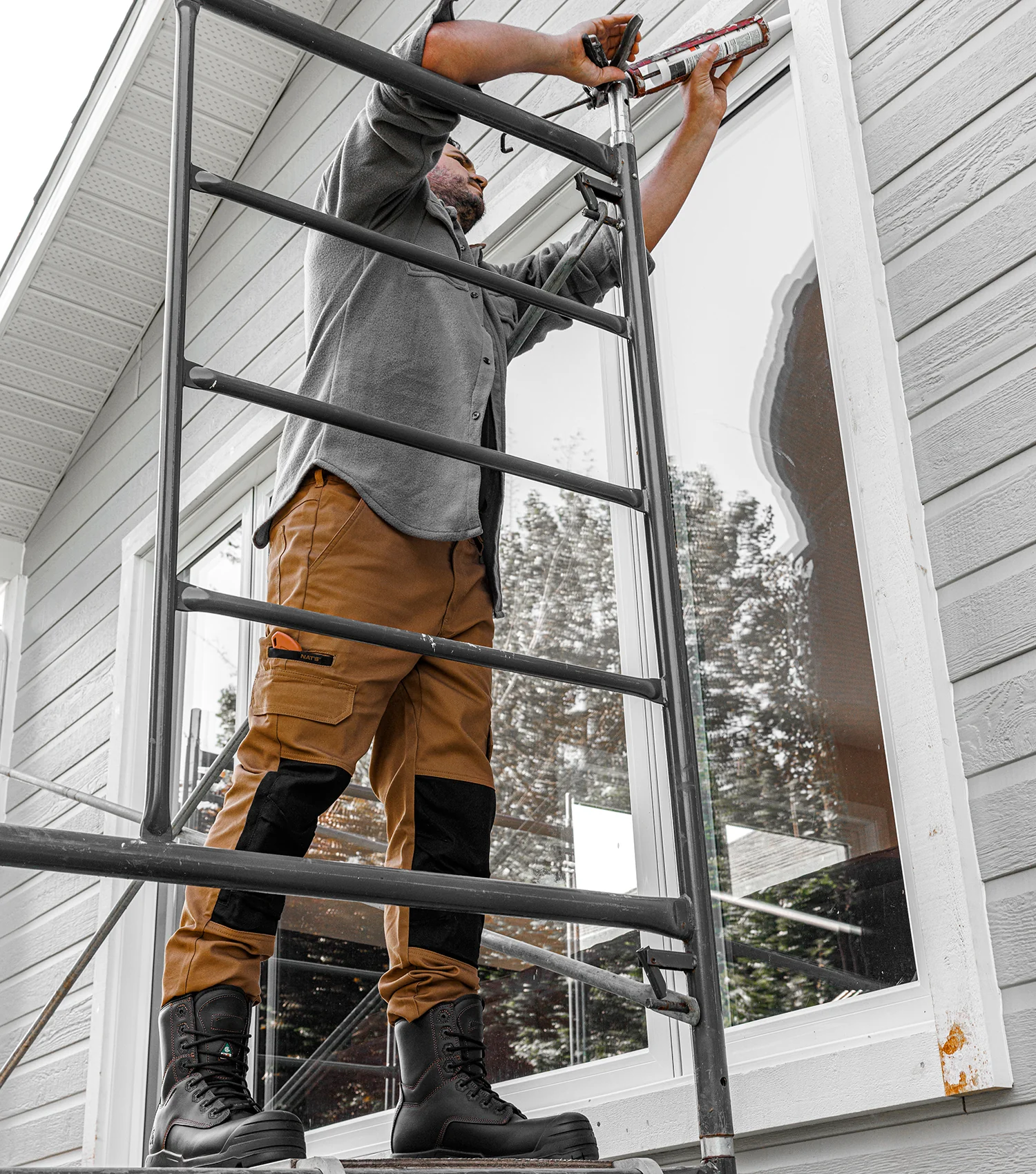 WS241 | Pantalon de travail style jogger en coutil extensible - Image 4